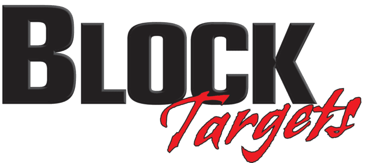 Block Targets logo featuring a white deer