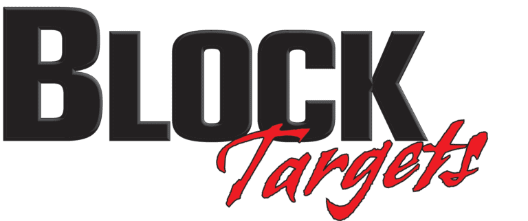 Block Targets logo featuring a white deer