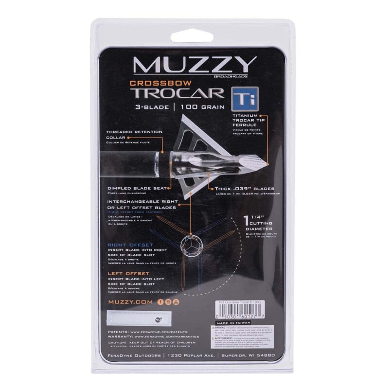 Trocar TI Crossbow 100gr 3pk - Image 6