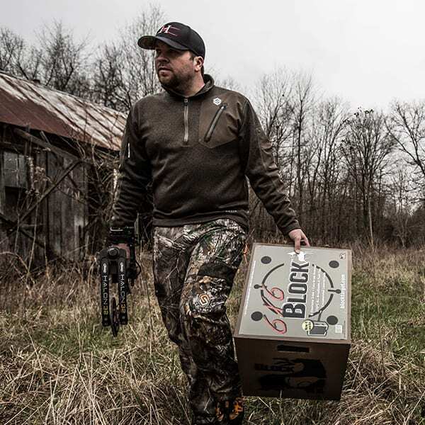 hunting-prostaff-lifestyle-3 close up of person carrying a target block outside