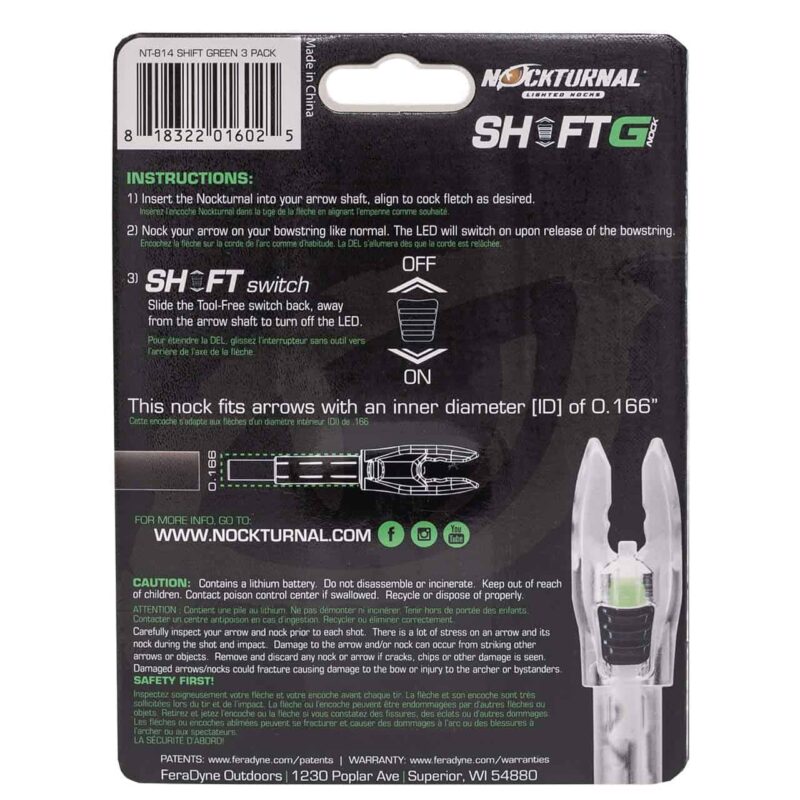 G Nock Shift Green 3pk - Image 3